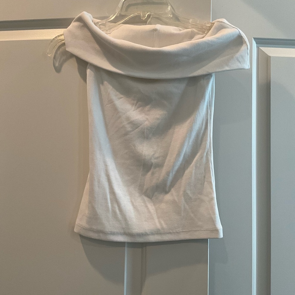 NWT Off the shoulder white Loft top